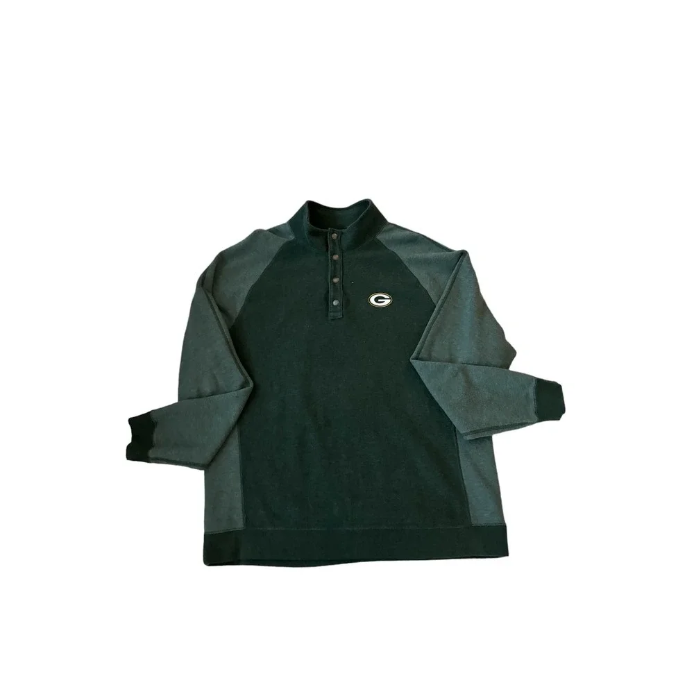 Tommy Bahama Green Bay Packers 4 Button Sweater XL‎